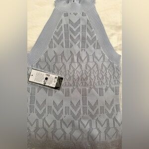 Guess Light Blue Geometric Tank Top